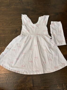 Barbie Pink Stripe Girls' Casual Dress